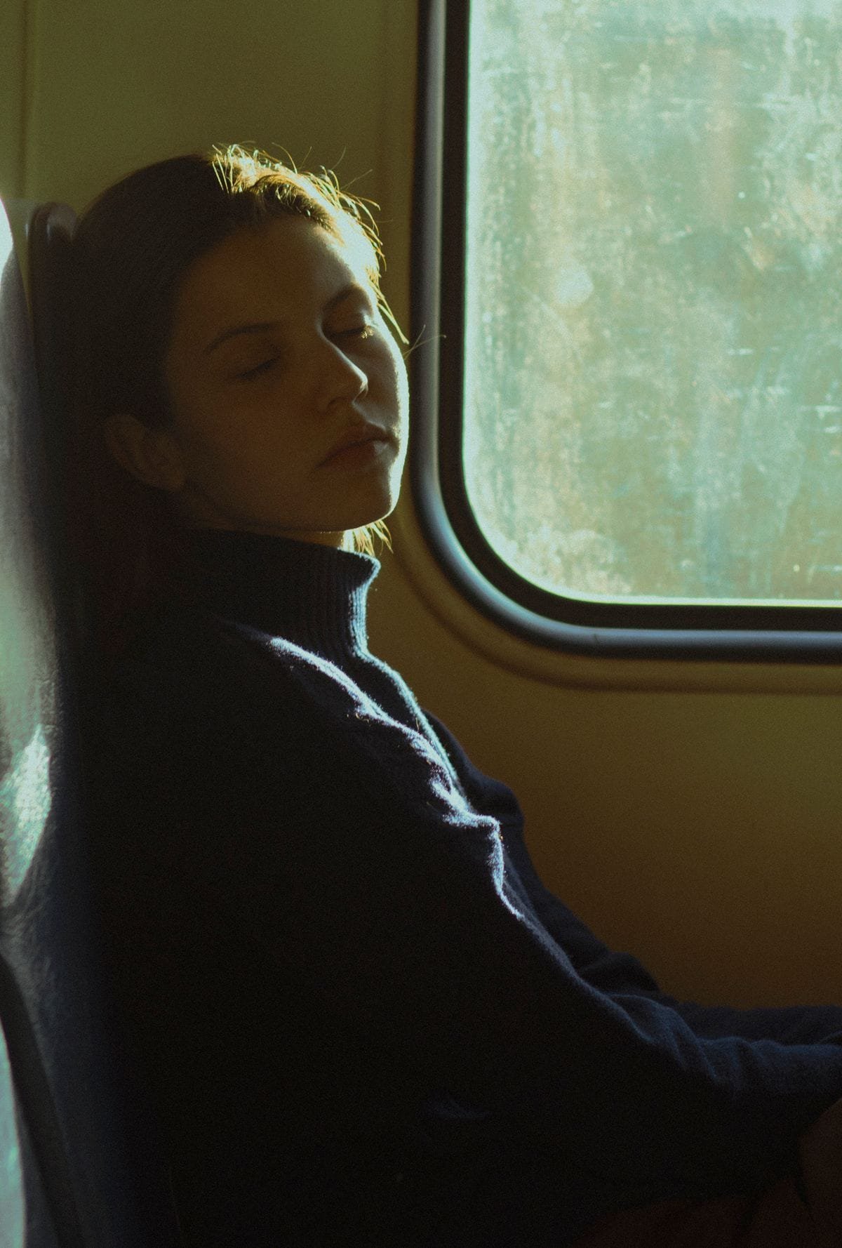 Woman resting, showing fatigue
